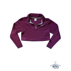 PINK Victoria's Secret Quarter-Zip Fleece Pullover
